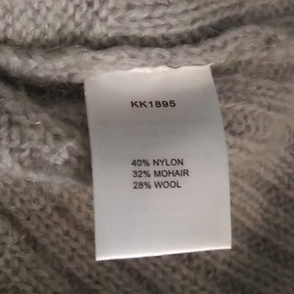 Kookai Womens Grey Ribbed Wool Sweater Size Small Chunky Warm Cozy - Picture 9 of 9